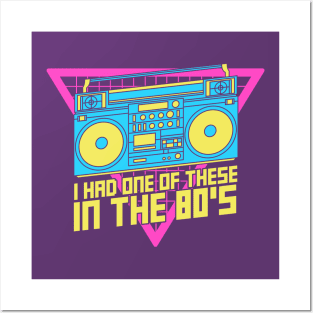 80's Boombox Posters and Art